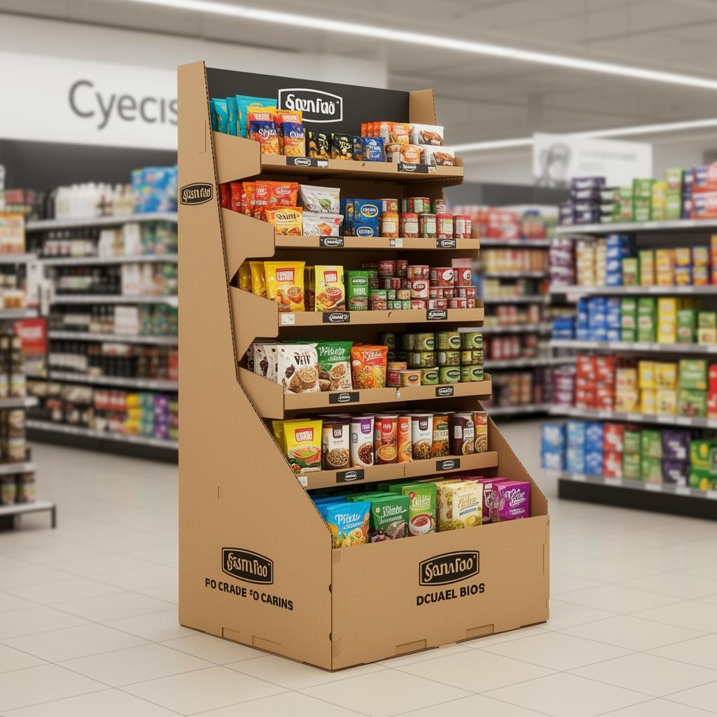 Floor Standing Display Unit in Retail Store
